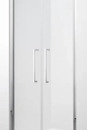 Novellini Young 2.0 2B, douchedeur, in nis of met zijwand, 2x draaideur, hxb 2000x870mm, profiel mat chroom, 6mm glas helder Lage Kosten