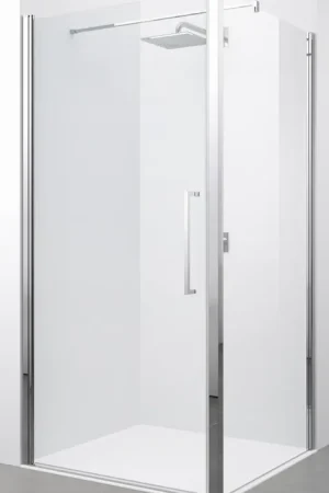 Bestel Nu Novellini Young 2.0 F1B, Douchewand, zijwand, 2000 x 870mm (HxB), profiel mat chroom, mm glas helder