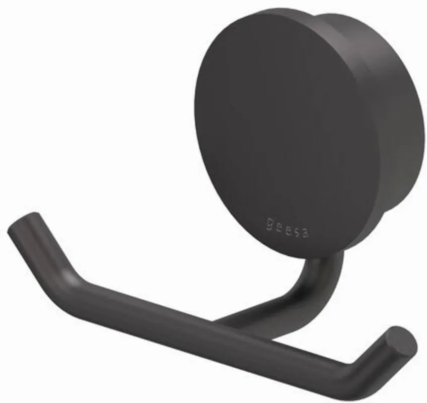 Opal Handdoekhaak dubbel Zwart Weekendaanbieding