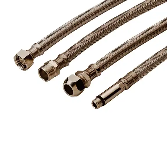 Raminex aansluitslang, flexibel, met rvs omvlechting 3/8"x 1/2" voor sanitaire kranen TAQ210643 Favoriet