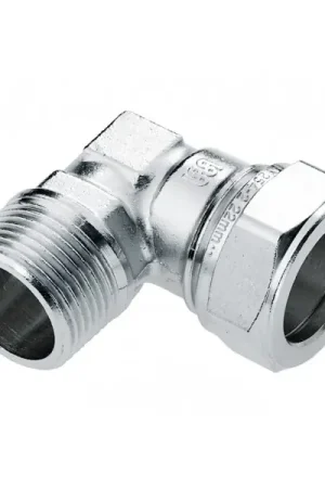 Bonfix Knelfitting, messing, knie koppeling 90gr, 15mm x 3/8" vernikkeld (knel x buitendraad) Shop Nu