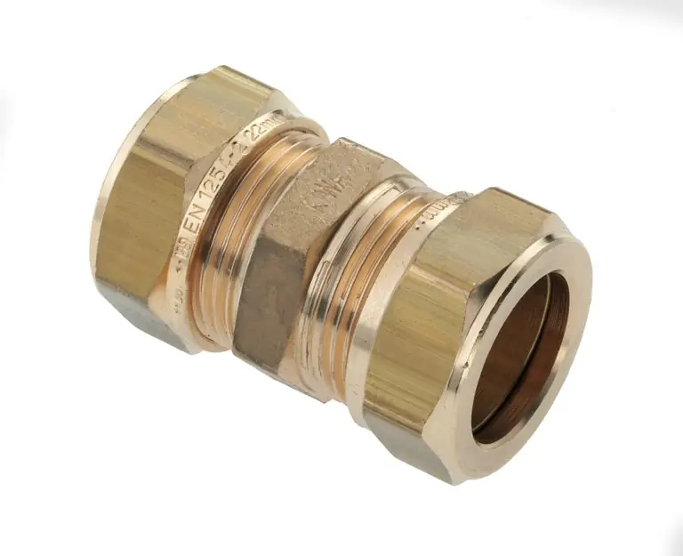 Nieuw Bonfix Knelfitting, messing, rechte koppeling, sok 35 x 35mm (knel x knel)