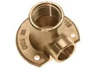 Fabrieksprijs Bonfix Muurplaat, soldeerfitting, laag, 1/2" x 12mm (binnendraad x capillair), messing, vernikkeld