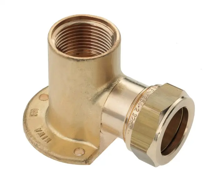Tijdelijk Beschikbaar Bonfix Muurplaatkoppeling knelfitting 1/2" x 15mm (binnendraad x knel) messing 82570
