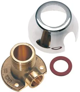 Shop Nu Bonfix Muurplaatkoppeling met verchroomde rozet, aansluitkoppeling, 3/4" x 15mm (buitendraad x capillair), messing, vernikkeld
