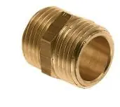 Bonfix rechte koppeling, borstnippel 1" x 1" messing (buitendraad x buitendraad) 81110 Hete Deal