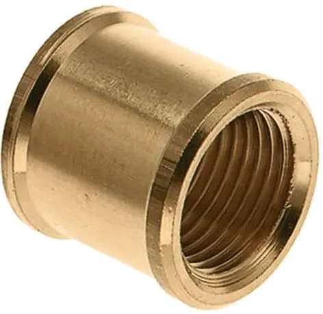 Bonfix, Draadfitting met 2 aansluitingen, sok, 1/2" inch (10), 2x binnendraad verchroomd, PN10, messing, -20-85°C temperatuur. Must-Have
