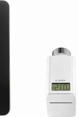 Bosch EasyControl modulerende kamerthermostaat met 3 electronische thermostatische radiatorkranen zwart 7736701394 Koopje