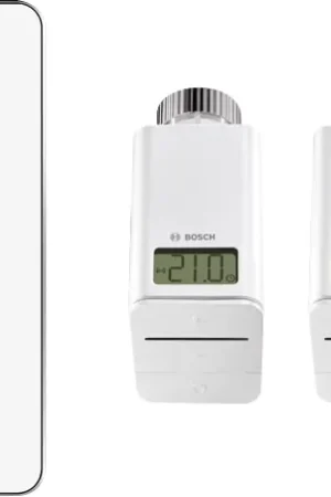 Betrouwbaar Bosch EasyControl modulerende kamerthermostaat met 3 electronische thermostatische radiatorkranen, wit 7736701393