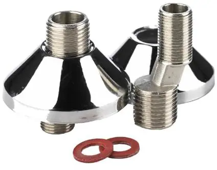 Lage Prijs BPE S-koppeling m. rozet per paar 3/4"x1/2" lang 98049