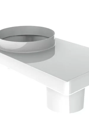 Burgerhout adapter metaal 80-80 - 80/125 400453876 Hete Deal