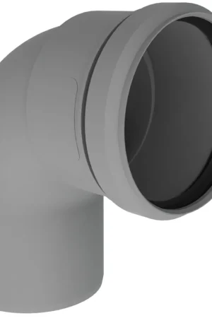 Burgerhout Bm-PP rookgasafvoerbocht 80mm 90° PP grijs 400452046 Actieprijs