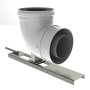Burgerhout Flex bocht m. ondersteuning 60/100mm naar 80/125mm TwinFlex concentrisch 400470271 Shop Nu