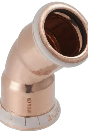Geberit Mapress, Bocht, 45 graden, 1-delig, koper, met CIIR afdichtring, 12mm x 12mm (persmof x persmof) Bestseller