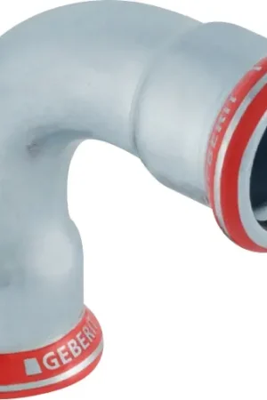 Uitverkoop Geberit Mapress, Bocht, 90 graden, 1-delig, C-staal, met CIIR afdichtring, 42mm x 42mm (persmof x persmof)