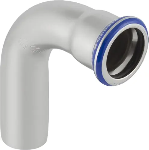 Geberit Mapress, Bocht, 90 graden, 1-delig, RVS 316, met CIIR afdichtring, 42mm x 42mm (schuifeind x persmof) Actieprijs