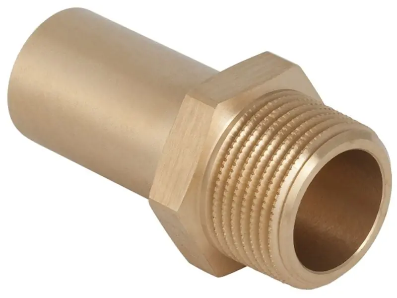 Geberit Mapress, Overgang, 1-delig, brons, met CIIR afdichtring, 22mm x R3/4" (schuifeind x buitendraad) Bestseller