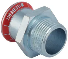 Geberit Mapress, Puntstuk, recht, 1-delig, C-staal, met CIIR afdichtring, 54mm x R1.1/2" (persmof x buitendraad) Weekendaanbieding