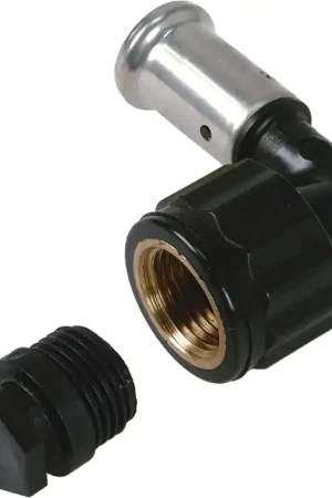 Beste Prijs Henco knie koppeling 90gr, 14mm x 1/2" kunststof (pers x binnendraad)