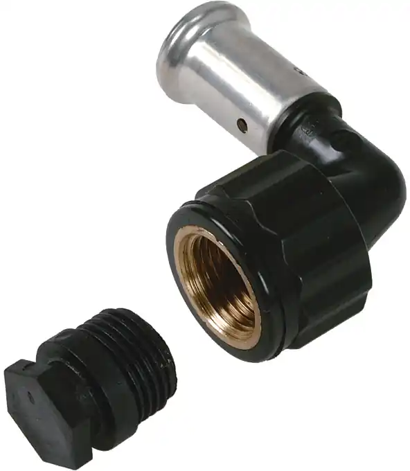 Beste Prijs Henco knie koppeling 90gr, 14mm x 1/2" kunststof (pers x binnendraad)