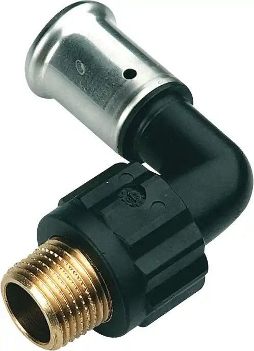 Op = Op Henco knie koppeling 90gr, 20mm x 1/2" kunststof (pers x buitendraad)
