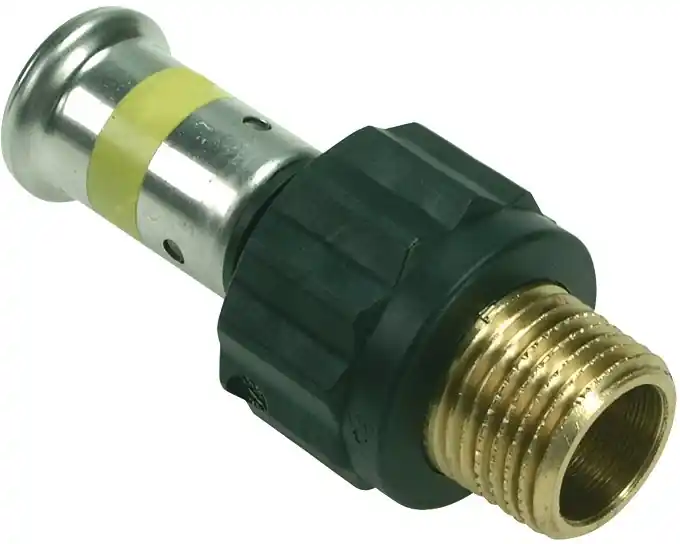 Populair Henco rechte koppeling, puntstuk 16mm x 1/2" kunststof GAS (pers x buitendraad)
