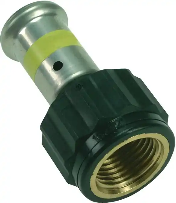 Goedkoop Henco rechte koppeling, schroefbus 16mm x 1/2" kunststof GAS (pers x binnendraad)