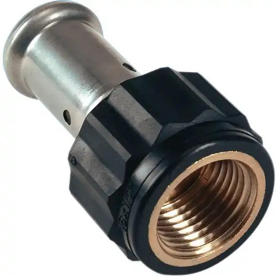 Gecertificeerd Henco rechte koppeling, schroefbus 40mm x 1" kunststof (pers x binnendraad)