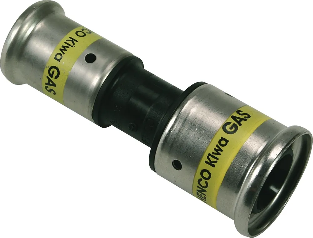 Henco rechte koppeling, verloopkoppeling 26 x 16mm kunststof GAS (pers x pers) Shop Nu