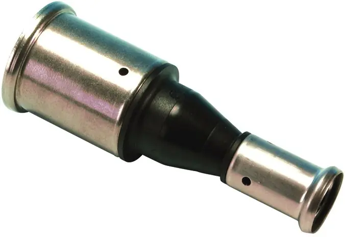 Uitverkoop Henco rechte koppeling, verloopkoppeling 63 x 40mm kunststof (pers x pers)
