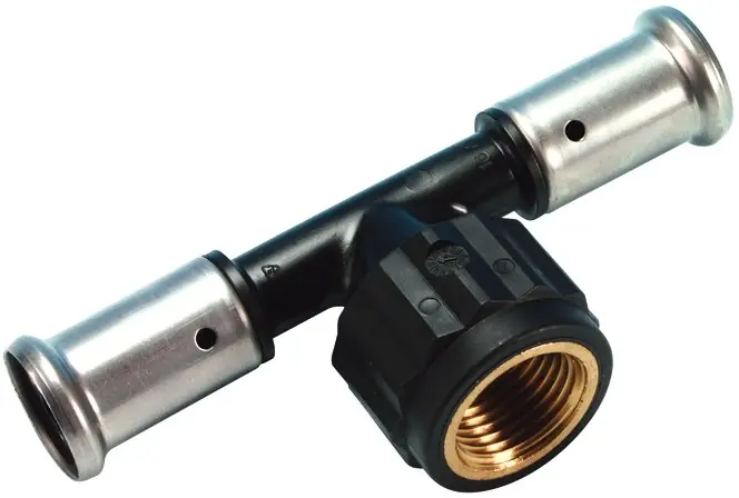 Alleen Vandaag Henco T-stuk, 20mm x 1/2" x 20mm kunststof (pers x binnendraad x pers)