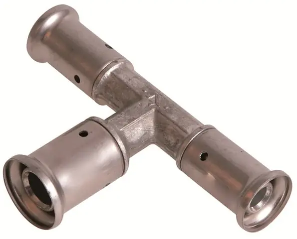 Henco T-stuk, 32mm x 40mm x 32mm kunststof (pers x pers x pers) Finale Uitverkoop