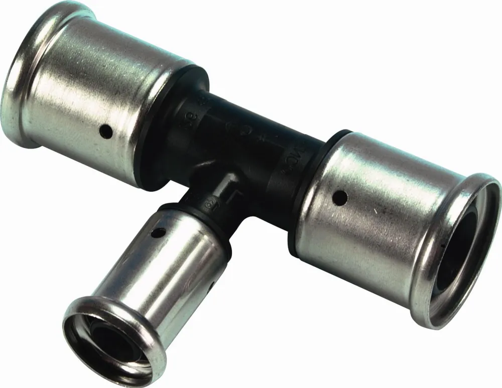Koop Online Henco T-stuk, 50mm x 20mm x 50mm kunststof (pers x pers x pers)