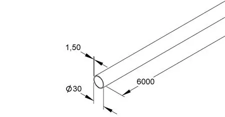 Gereduceerde Prijs Niedax installatiebuis, 30mm, star, staal, verzinkt, afname per 6 meter