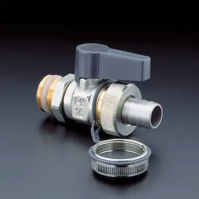 Oventrop Optiflex 1/2 vulkraan/aftapkraan (kogelkraan) met hendel en afdichtkap messing DN15 10333142400 Uitverkoop