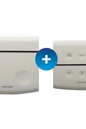 Betaalbaar Orcon ruimtesensor, duo deal co2 + afstandsbediening 15rf