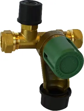 Pentec inlaatcombinatie UBIC 15 mm 2x knel 8 bar 1201-0-08-02 Direct Beschikbaar