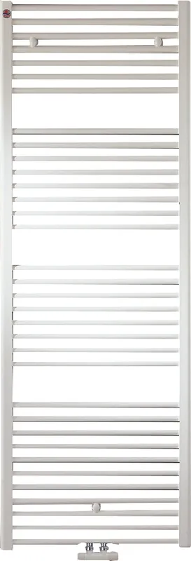 ProRad radiator 506W, recht, verticaal, buis rond, 6x1/2‘‘aansluitingen, hxl 1154x500mm, glanzend wit RAL9016 Laatste Versie