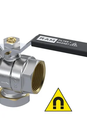 Goedkoop Raminex filterkogelkraan met magneet S27 1‘‘ x 1‘‘ binnendraad 270045