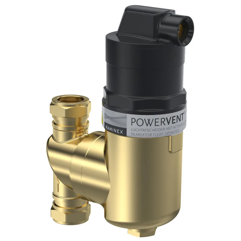 Laatste Kans Raminex PowerVent luchtafscheider DN20 22 mm knel voor CV-installaties 410084