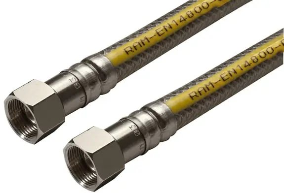 Koop Vandaag Raminex RAM Premium RVS gasslang 125cm gastec QA 730003