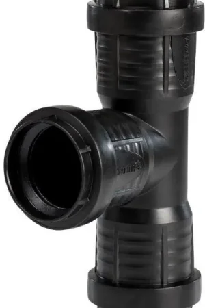 Must-Have Pipelife PP Master t-stuk 40x40 87,5gr 3xm zwart