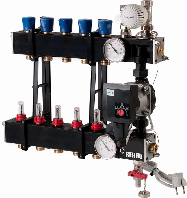 Speciale Aanbieding Rehau 3001 ESP vloerverwarming verdeler kunststof 3/4" 6 groepen 13756611001