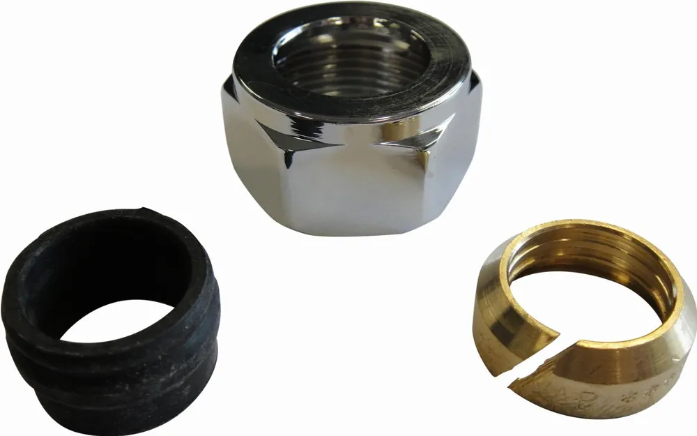 Express Levering Solar Design aansluit koppeling M24 - 15mm, chroom (Thermrad - VeraLine)
