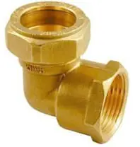 Goedkoop Solar Knelfitting, messing, knie koppeling 90gr, 15mm x 1/2" (knel x binnendraad)