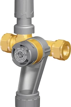 Merkproduct Solar Inlaatcombinatie 15mm knel. Maximale werkdruk 8 bar