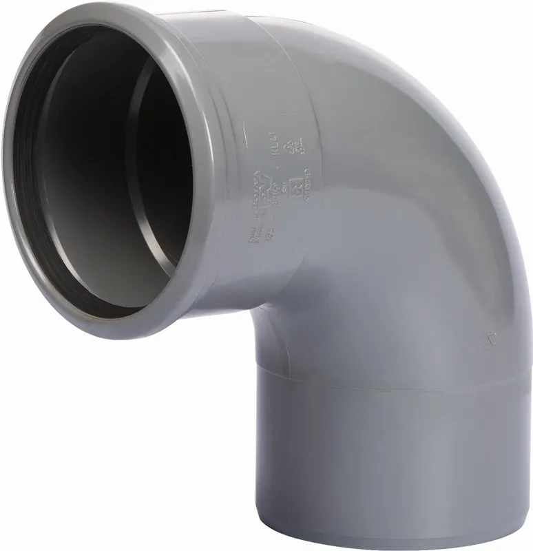 Shop Nu Solar Plus fitting, bocht 87 graden, pvc, aansluiting 110mm x 110mm