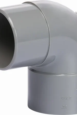 Voordeelprijs Solar Plus fitting, bocht, pvc, aansluiting 1 40mm lijmmof, aansluiting 2 40mm