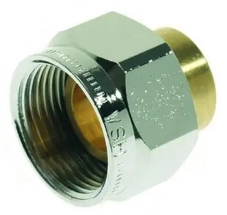 Solar Koppeling comfoornippel 2-delig M24 x 15 mm soldeer, chroom Koop Online