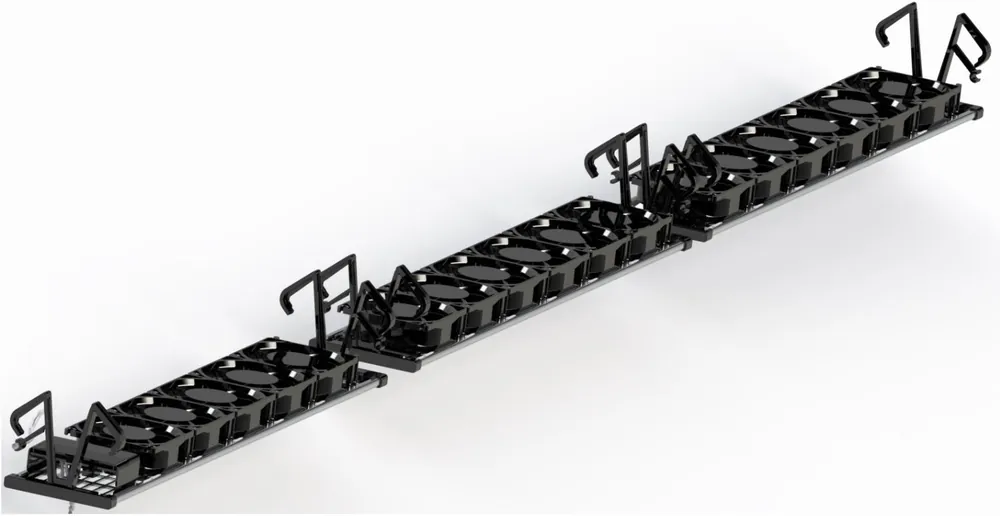 Thermrad QuattroBoost ventilatorset (2 segmenten) voor Thermrad C4, type 22 en 33, lengte 100cm. Incl adapter+kabel 150cm, wit. Hete Deal